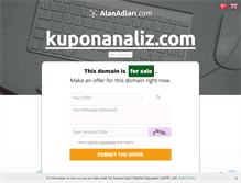 Tablet Screenshot of kuponanaliz.com